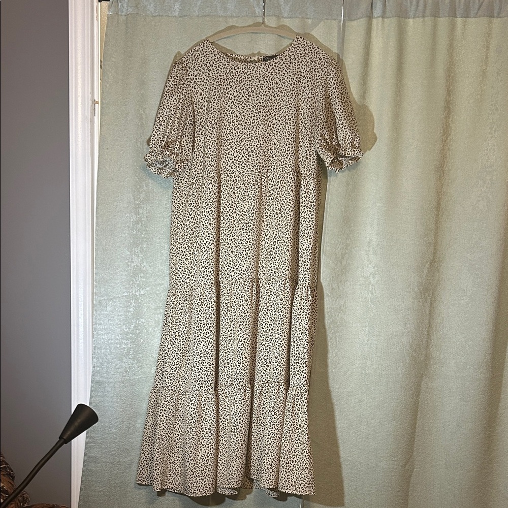 Elegant Cheetah Print Women's Dress